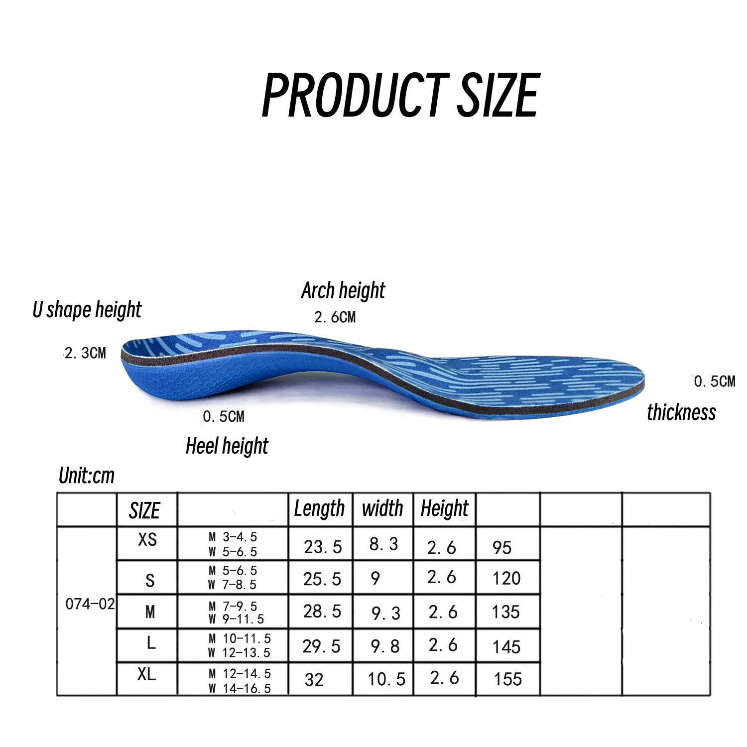 Flat Foot Arch Support Sports Orthopedic Insoles For Shoes Men Women Breathable Eva Shock-absorbing Insoles