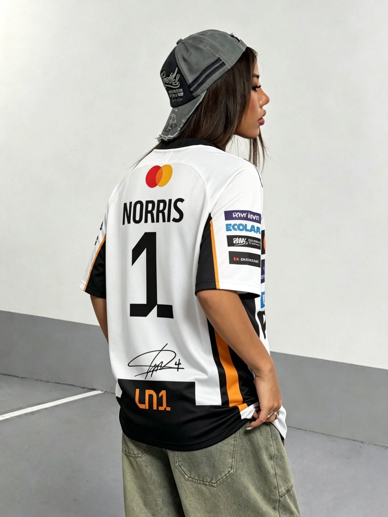Lando Norris LN1 3D Printed Jersey Men's and Women's Summer Sports Oversize T-shirt Breathable Quick Drying Streetwear Clothing