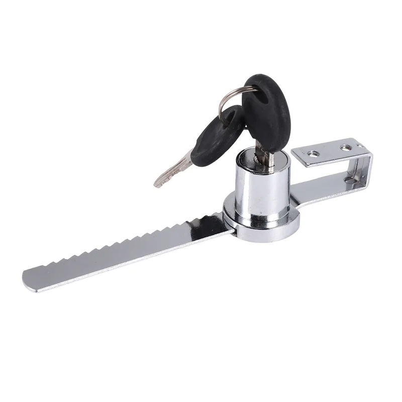 T21C 3X Display Case Lock Sliding Glass Door Ratchet Lock Security Glass Cabinet Lock With 6 Keys