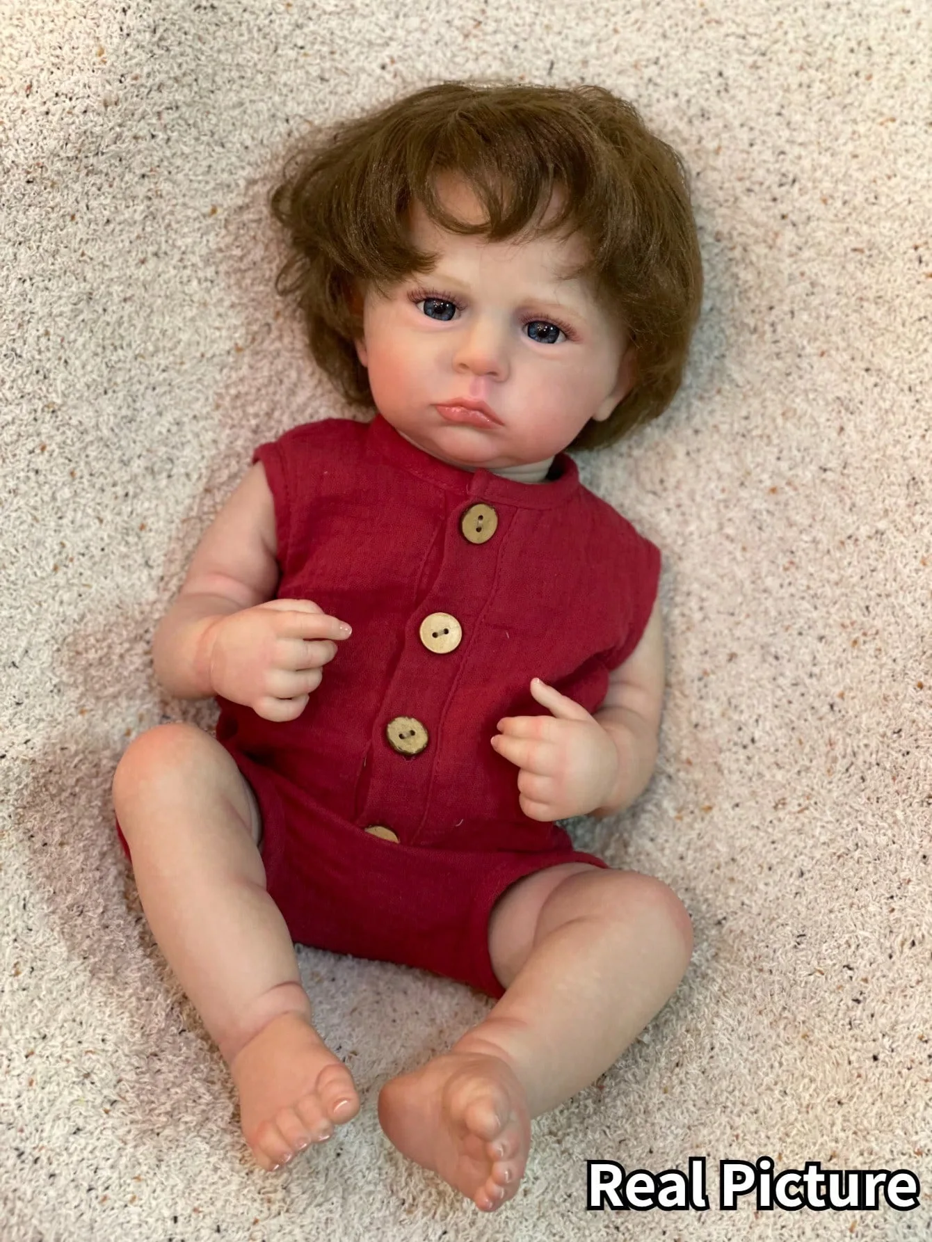 

18 Inch Cameron Bebe Reborn Doll Girl Handmade Soft Touch Newborn Doll Toy For Children Birthday Gifts