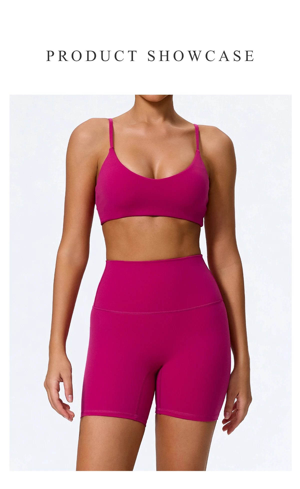 Ctenkevet Sommer Damen 2-teiliges Ärmelloses Sportset, Zweiteiliges Yoga-Set für Frauen, Hochgeschnittene Atmungsaktive Leggings, Sportbekleidung für Damen – Detail 1