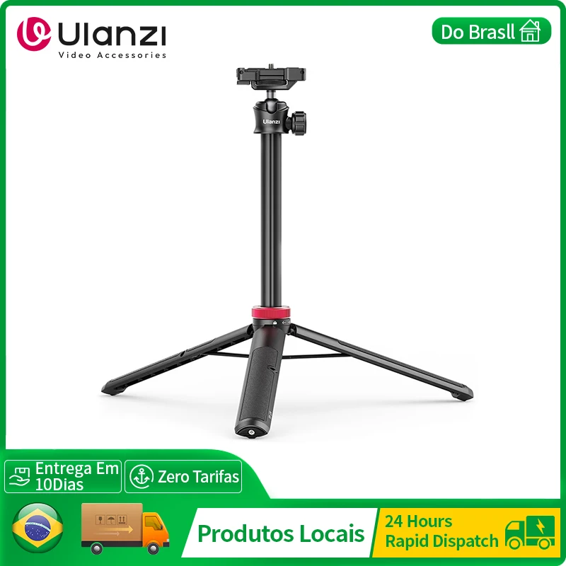 ULANZI TRIPOD MT-44 trípodes Smartphone Vlog trípodes con zapata fría soporte de montaje para teléfono para trípode móvil cámara portátil SLR