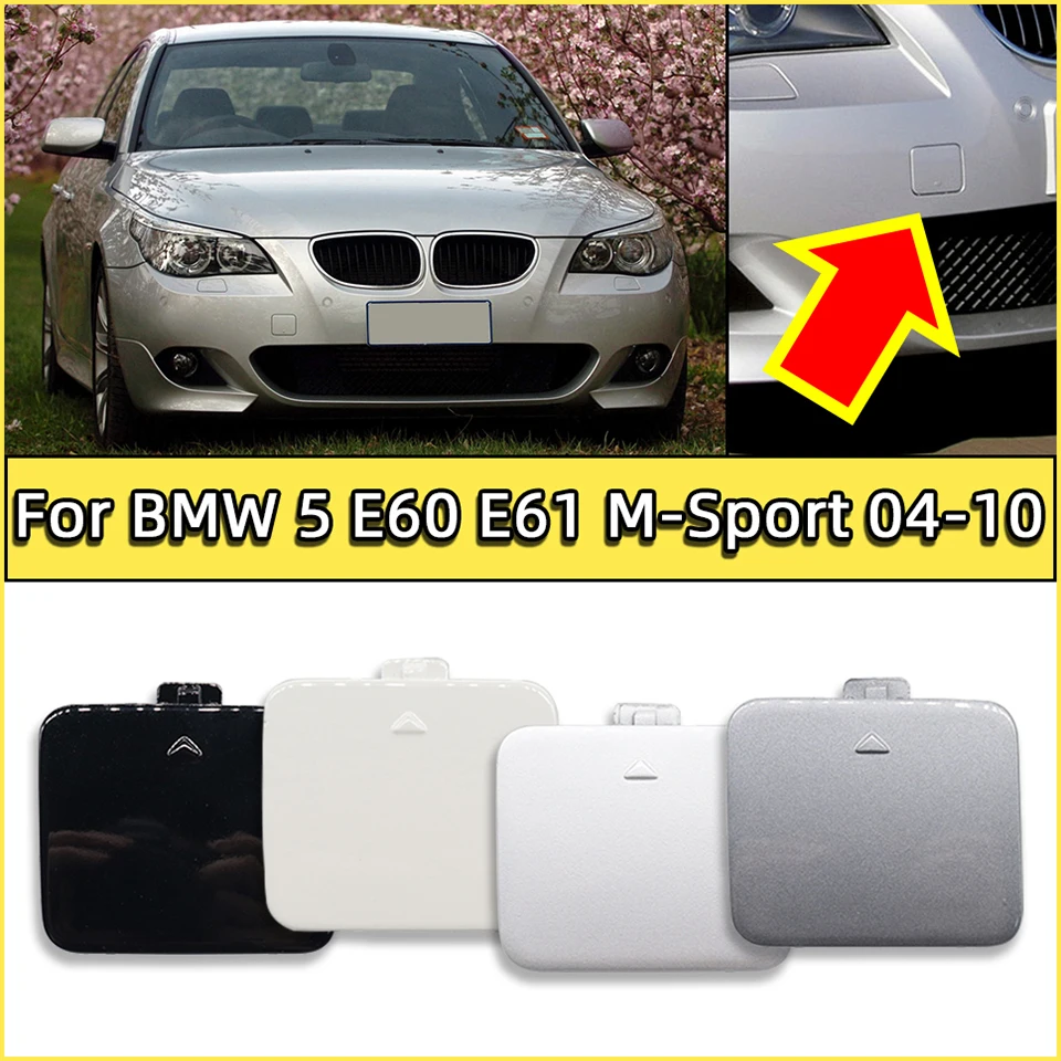 For 2004-2010 BMW 5 E60 E61 M-Sport Front Bumper Tow Hook Cover Cap Shell Car Trailer Housing 51110397279 51117897210