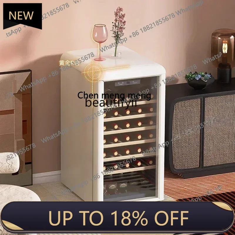 

FF YH A01 Retro red wine cabinet Air-cooled thermostat cabinet Household embedded small ice bar refrigerator