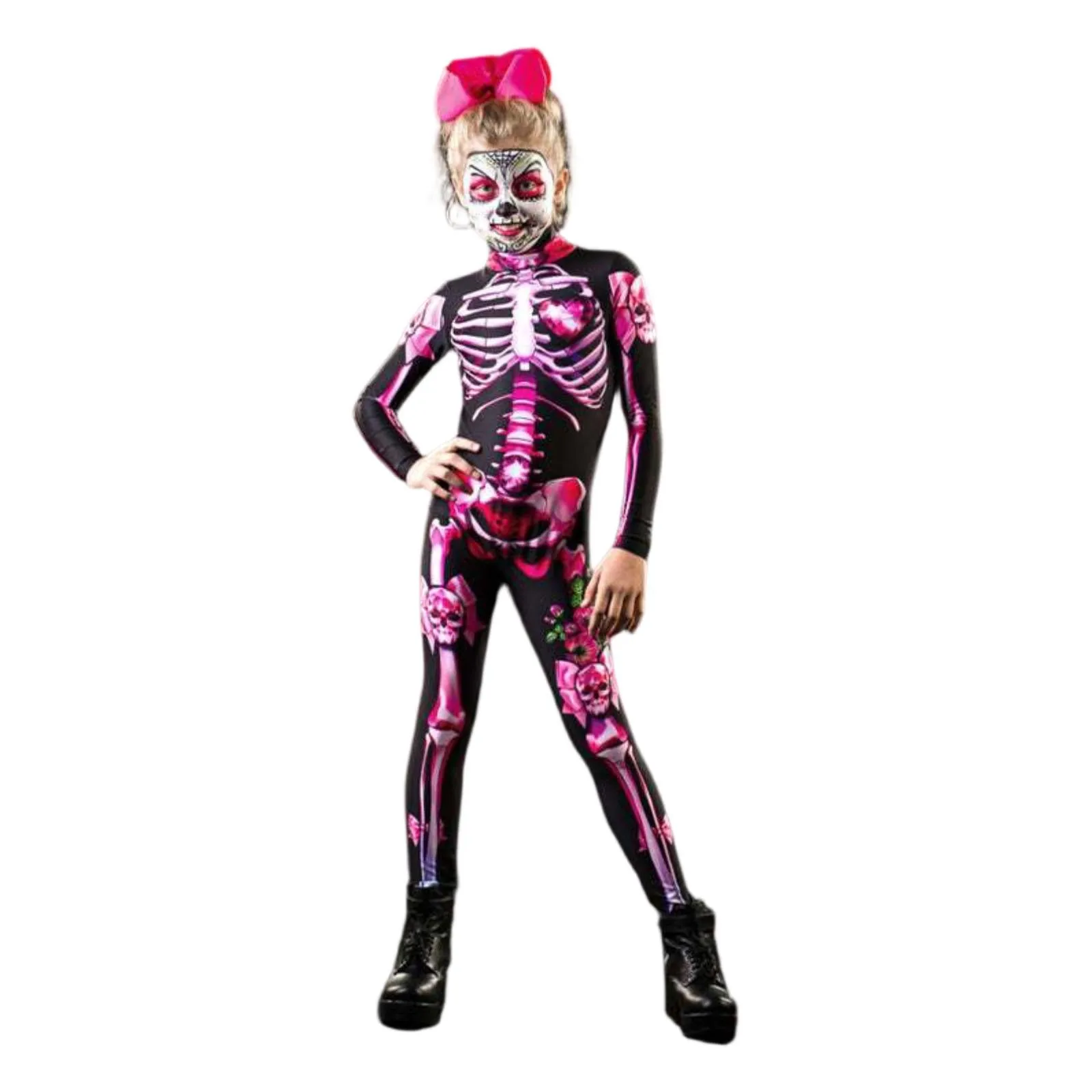 

Хэллоуин Страшная Роза Скелет Печатный Комбинезон С Длинным Рукавом Весна Осень Ужас Призрак Хэллоуин Вечеринка Ролевая Игра Костюм ﻿