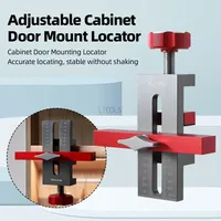 Cabinet Door Installation Positioner Adjustable Aluminum Alloy Cabinet Door Mounting Jig Woodworking Cabinet Door Mount Locator