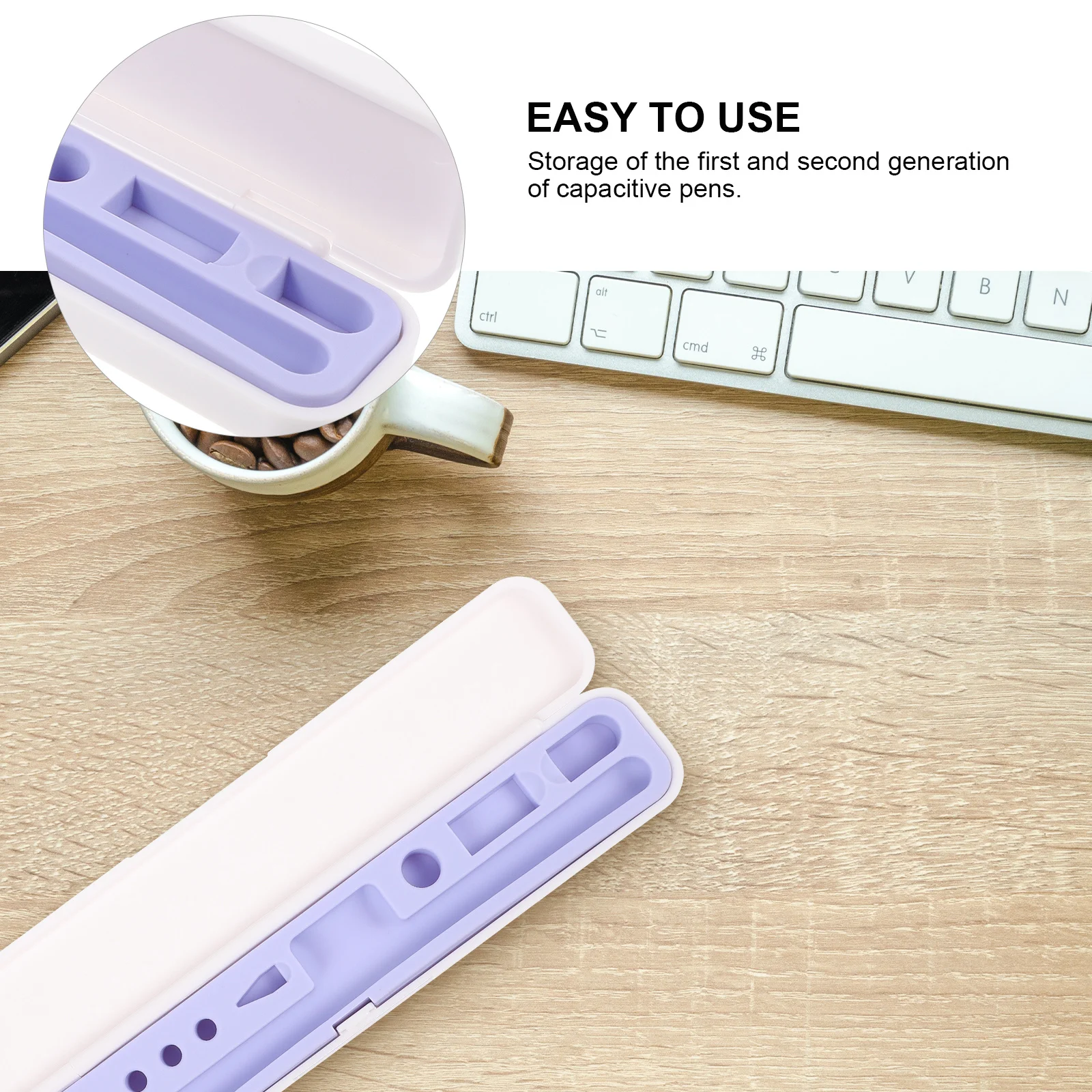 

Box Mini Compact Storage Case For Stylus Pen Holder Waterproof Matte Active Silicone Anti-Vibration Portable Pencil Organizer