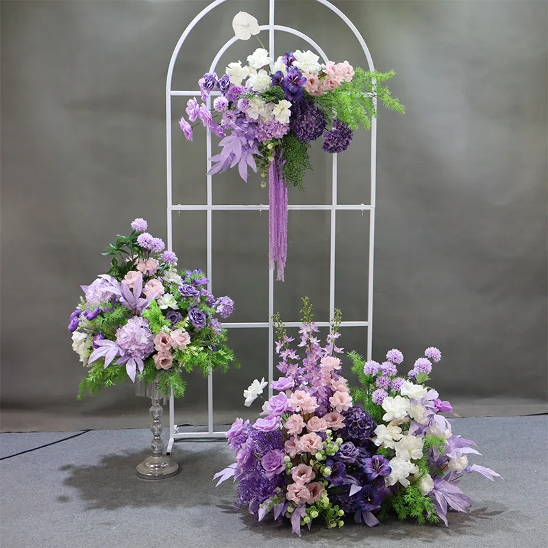 Wedding props Mori simulation road lead flower art stage welcome area arrangement ground flower window decoration landscaping
