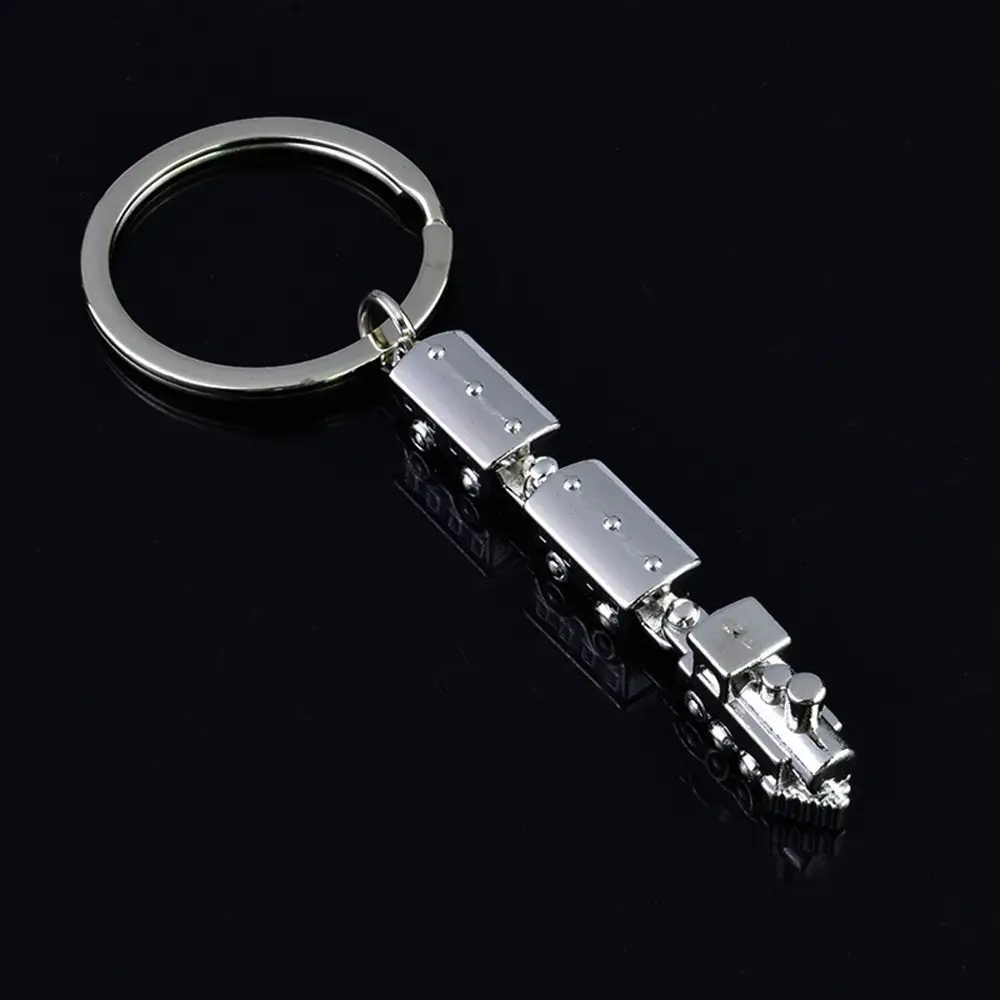 Special Creative Metal Bag Decro Train Shaped Key Ring Key Chain Fashion Jewelry Key Holder