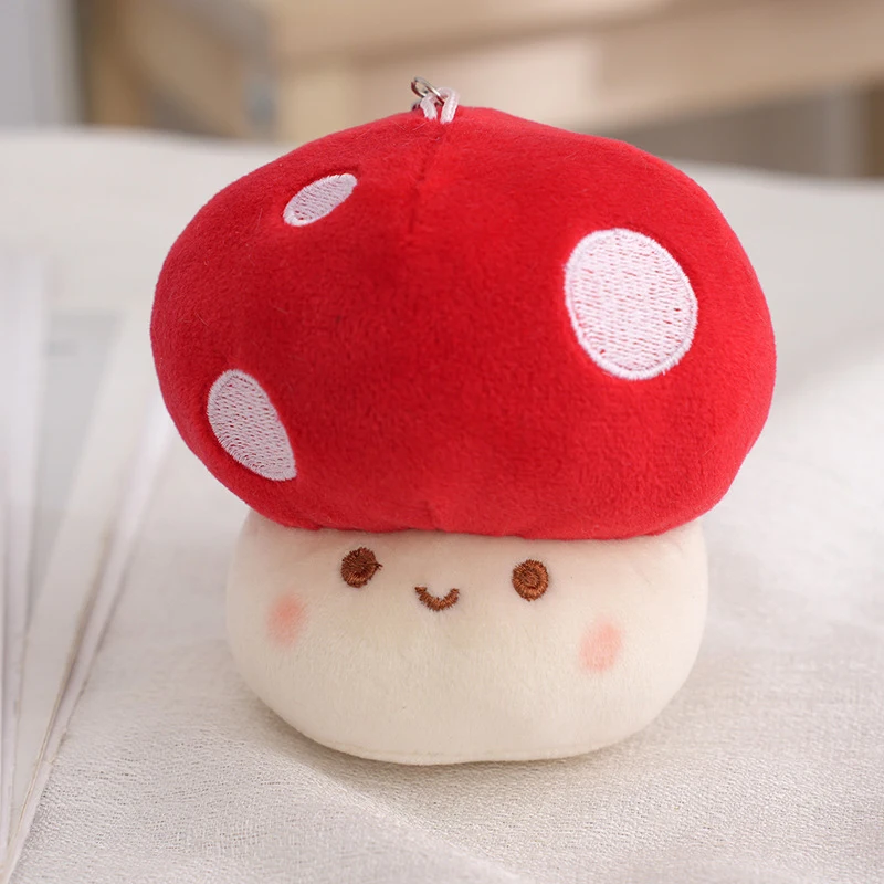 Grande tête de parapluie rouge en peluche pour enfants, peluche plus lente, décoration de canapé, plante en peluche, jouet créatif, shiitake séché, oreiller de chambre plus lent