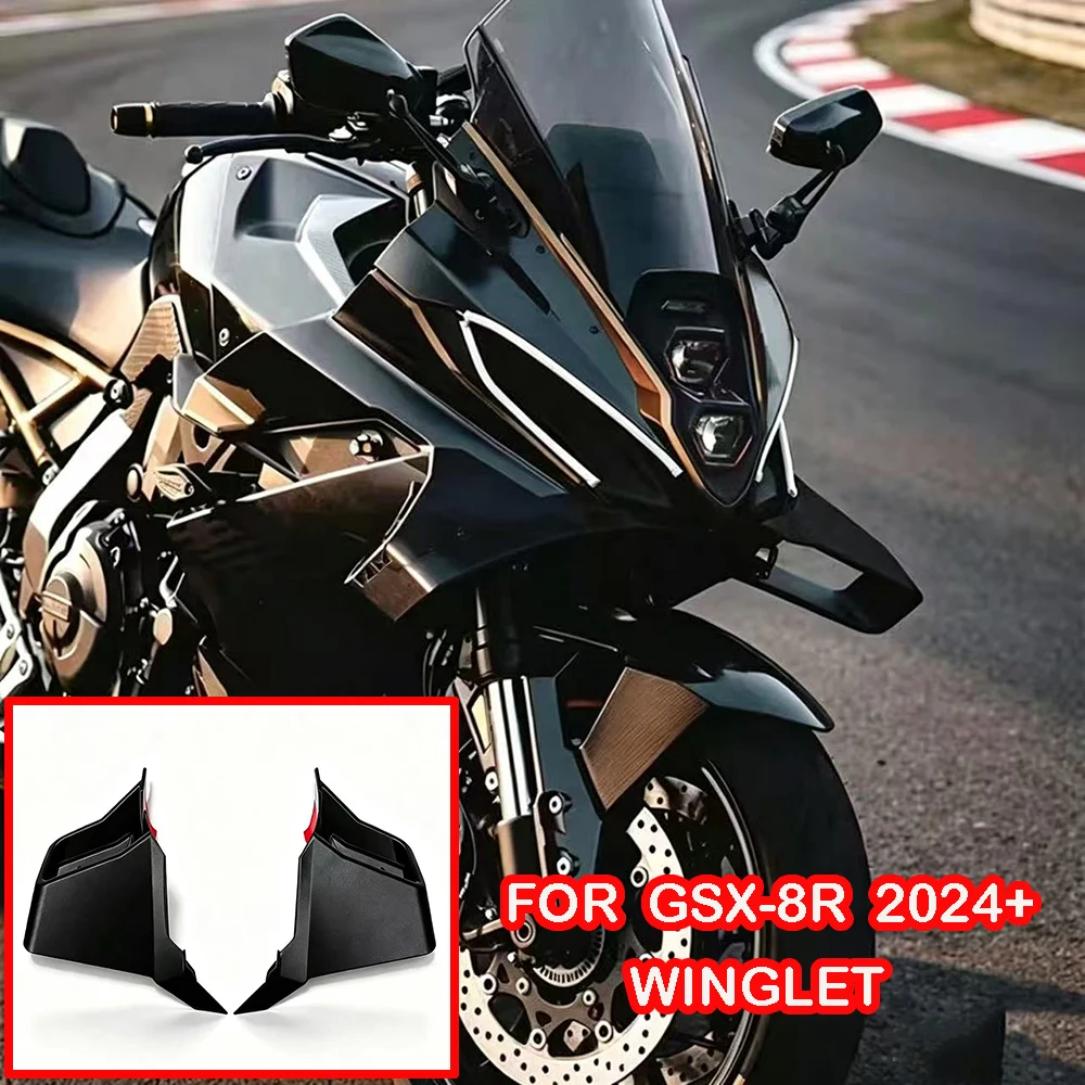 For SUZUKI GSX-8R Winglet Side Spoiler Lower Lip Downforce Naked For GSX8R 2024 2025 2026 Front Spoilers