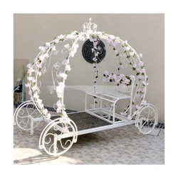 210726-1 Royal white holiday festival wedding horse carriage for sale