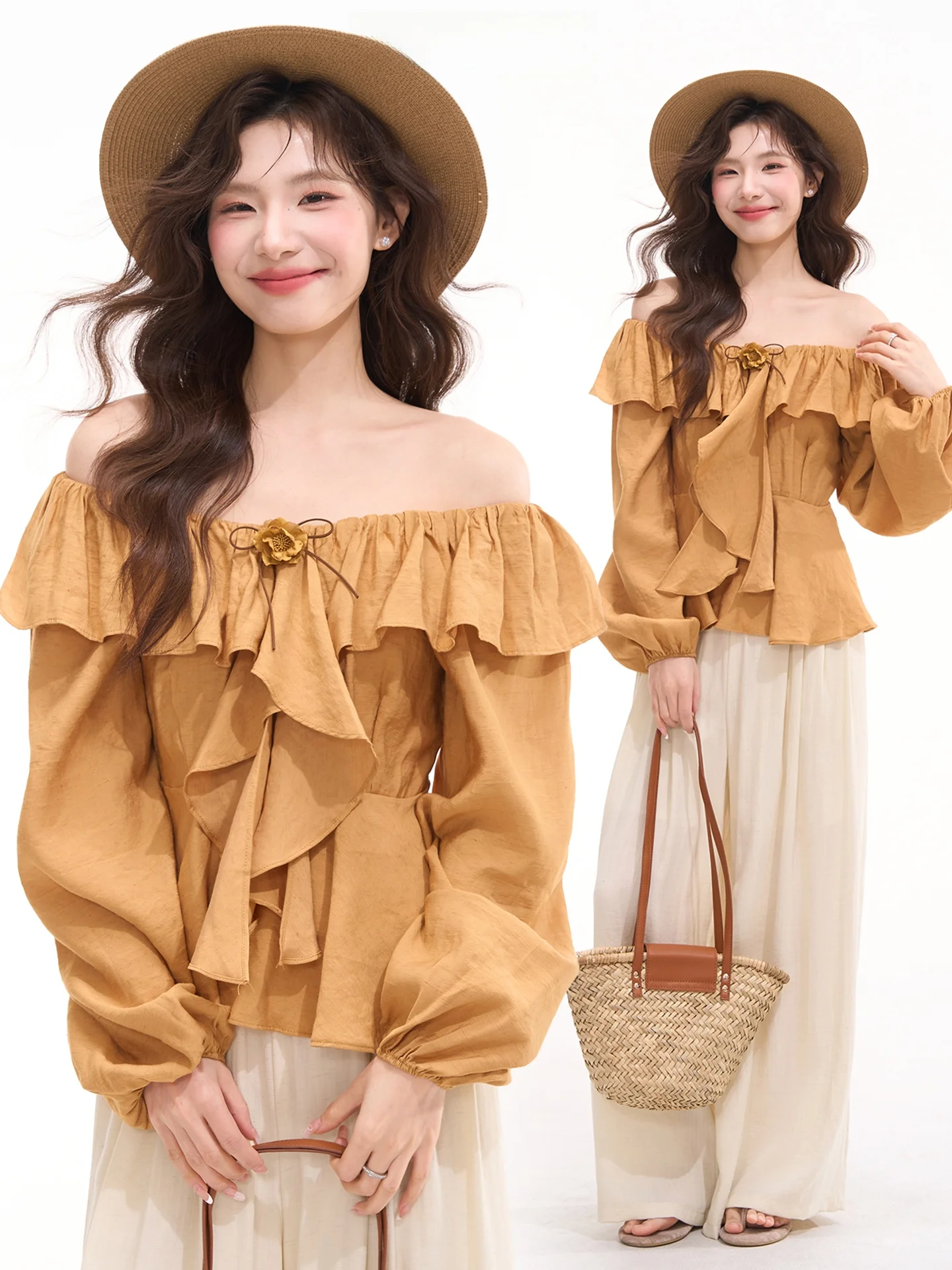 

Повседневная женская рубашка с длинным рукавом и цветочным принтом, простой стиль, свободный крой, удобная, из хлопка, весна-лето-осень