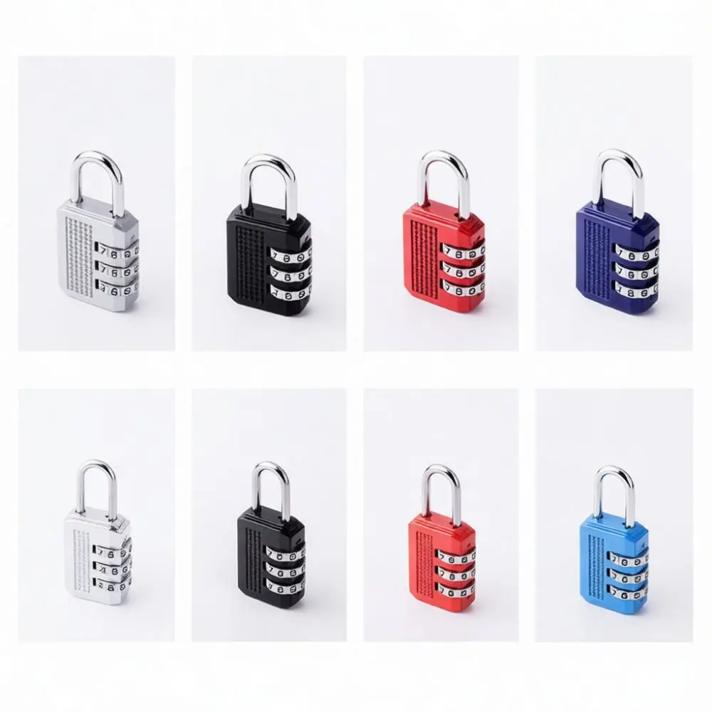 Anti Theft 4 Digit Password Padlock For Gym Locker Suitcase Travel Bag Durable Metal Secure Combination Lock
