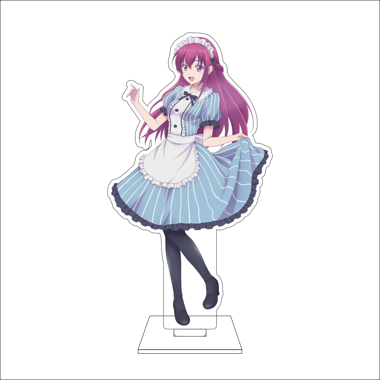 16CM Anime The Goddess Cafe Terrace Cosplay Acrylic Figure Stand Plate Hōōji Kureha Kasumi Hayato Ornaments Gift view 3