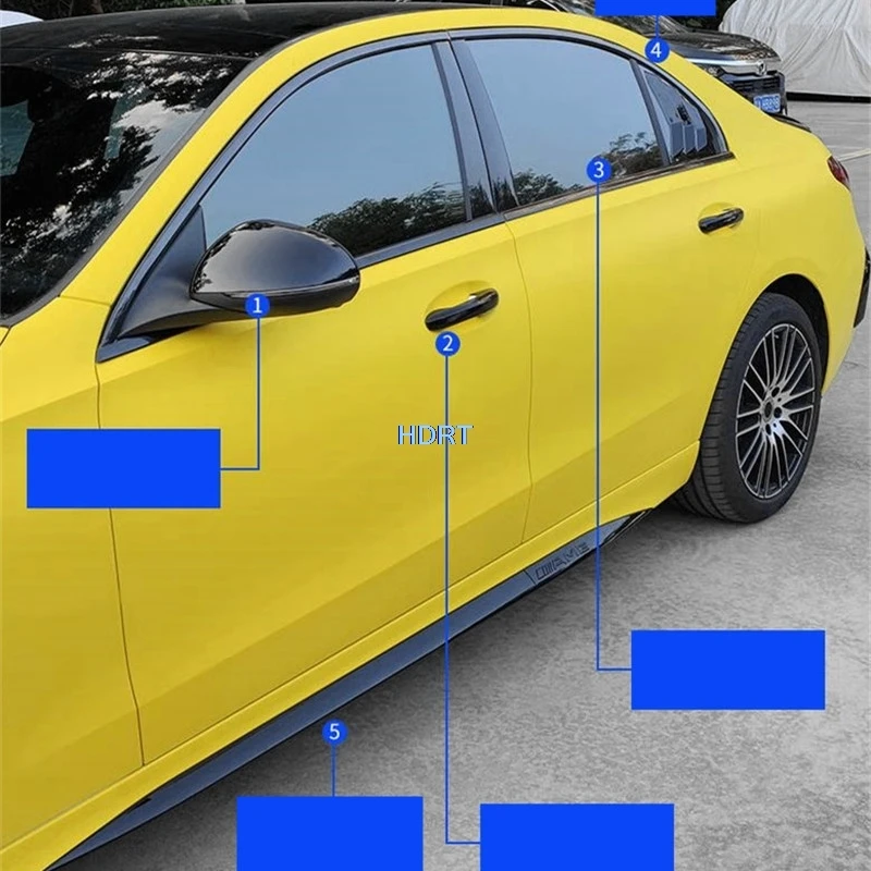 Für Mercedes-Benz C Klasse W205 S205 C205 W206 2015-2025 Auto Fenster Seite Molidng Glas Trim