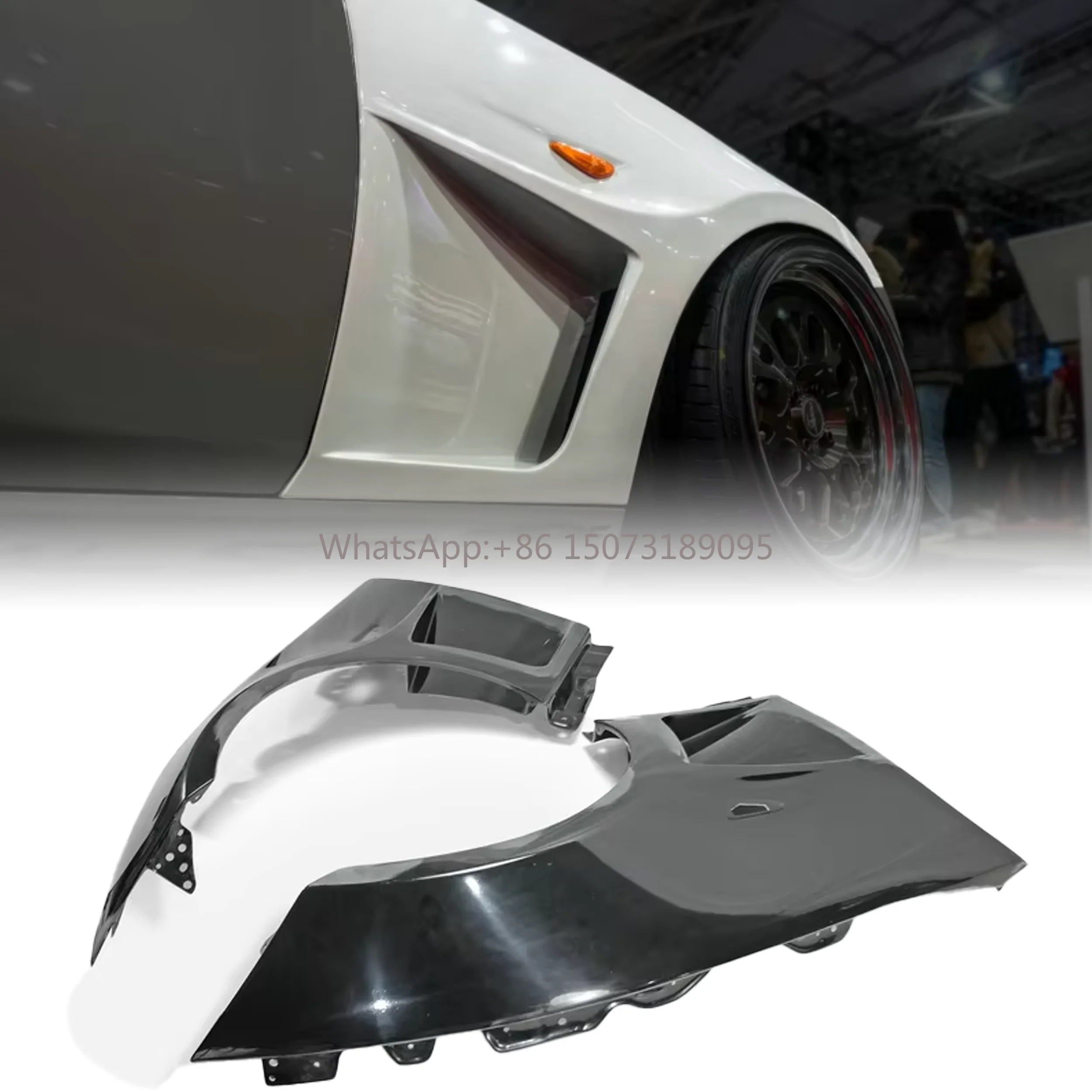 

Для MX5 Miata ND GV Style Wide Body Kit из стекловолокна, переднее вентилируемое крыло + 3 мм