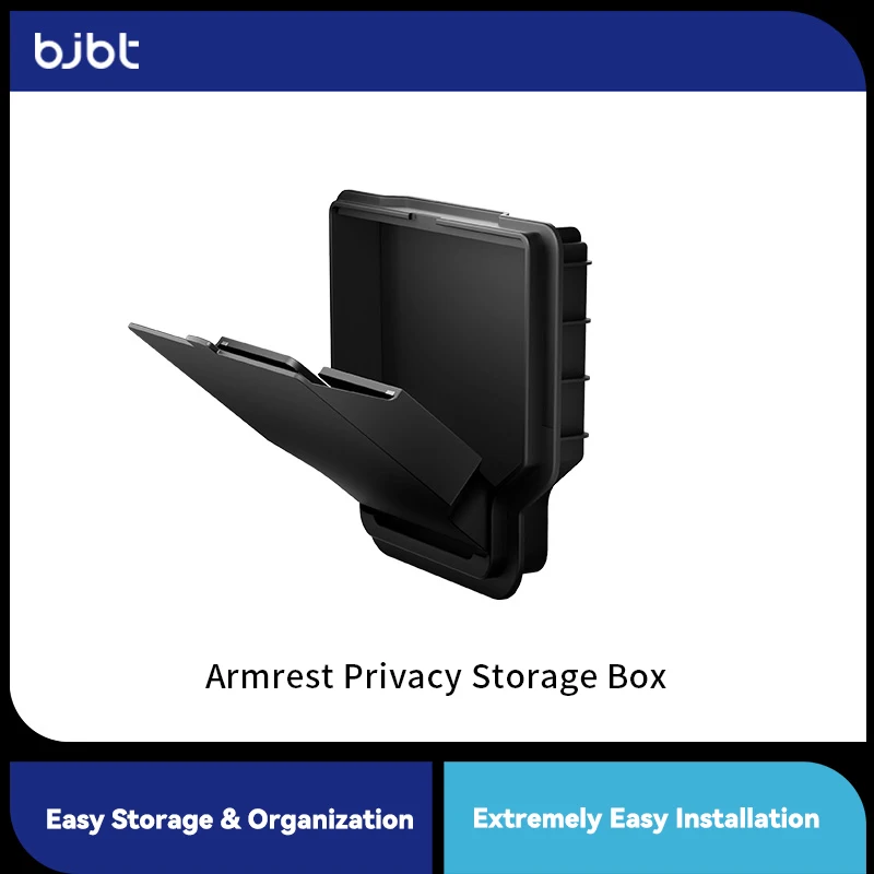 

BJBT For Tesla Model 3 Y Launch Juniper 2024 2025 2026 Center Console Privacy Cards Storage Box ABS Car Organizer Tray Case