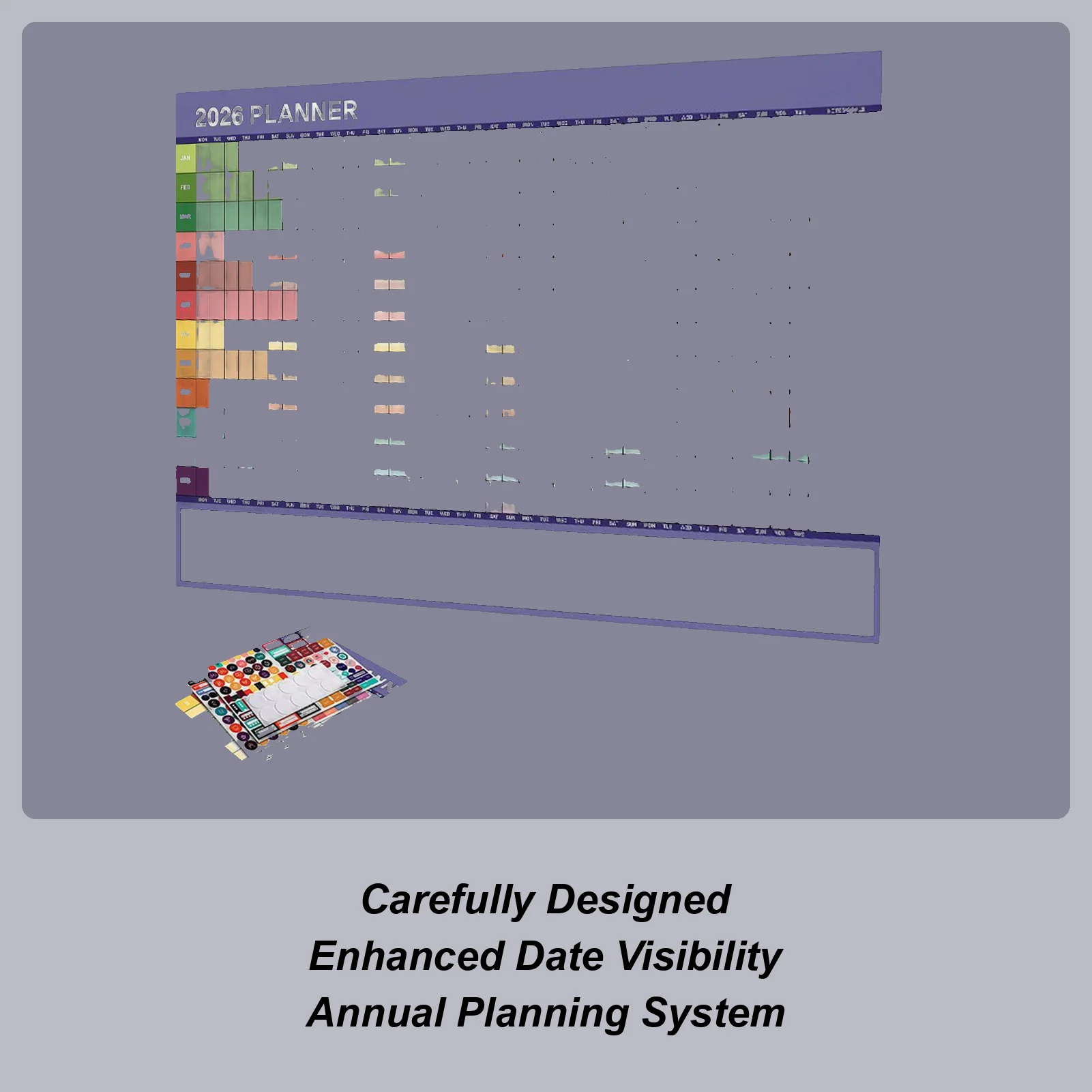 

2026 Calendar Planner 29 X 20 Inch Large Work Supplies With Tip Labels Daily Planner Calendar For Mental Study School Task Home