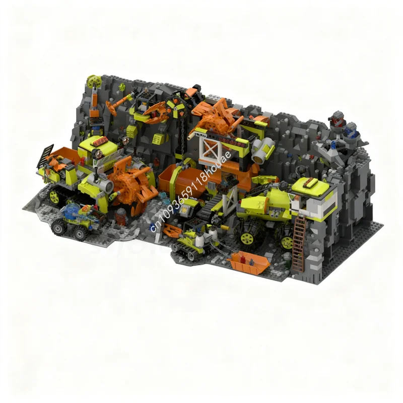 

Набор для сборки 1207 деталей MOC: Модель диорамы «Майнинг-комплекс», конструктор, развивающая игрушка, идея для творчества, подарок на Рождество