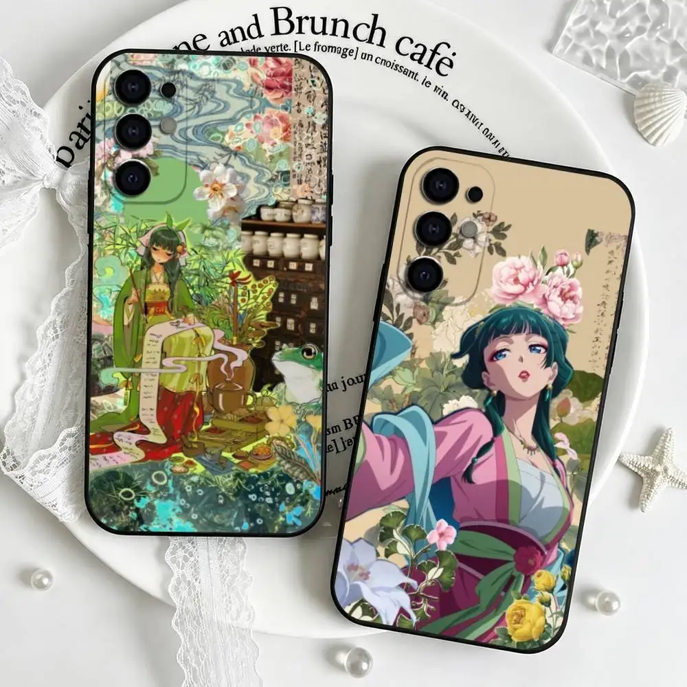 The A-ApothecaryS Diaries Maomao Phone Case For Samsung S25,S24,S21,S22,S23,S30,Ultra,S20,Plus,Fe,Soft Silicone Black Cover