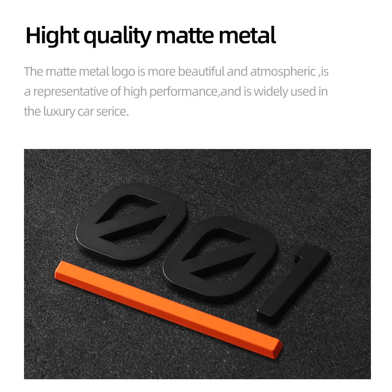 For ZEEKR 001/007/X Black Car Markers Car Modification Blacking Markers Rear End Markers Header Markers Special Decoration