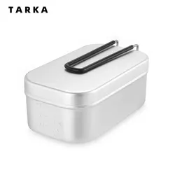 TARKA 800/1000ML Aluminum Lunch Boxes Travel Camping Tableware Mess Tin Outdoor Picnic Tourist Bowl Dishes Bento Hiking Supplies