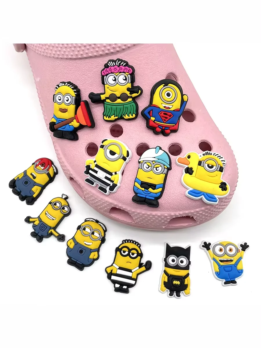 MINISO 12pcs/set Cartoon Shoes Charms PVC Accessories DIY Shoe Decoration For Clogs Sandal Garden Buckle X-mas Gifts image 2