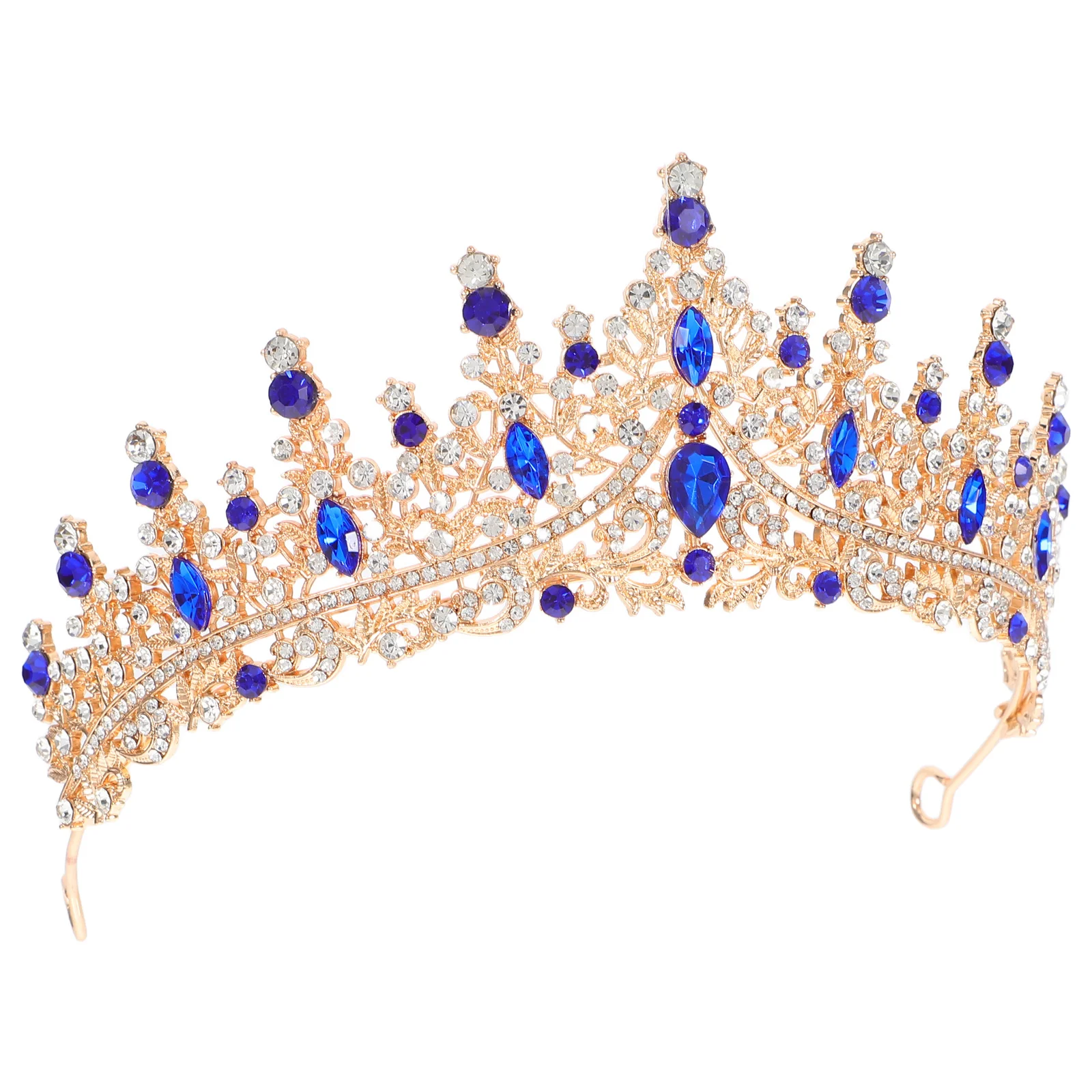 

Baroque Crystal Rhinestone Bridal Tiara Elegant Wedding Prom Party Princess Crown Headband Baroque Tiaras Crowns