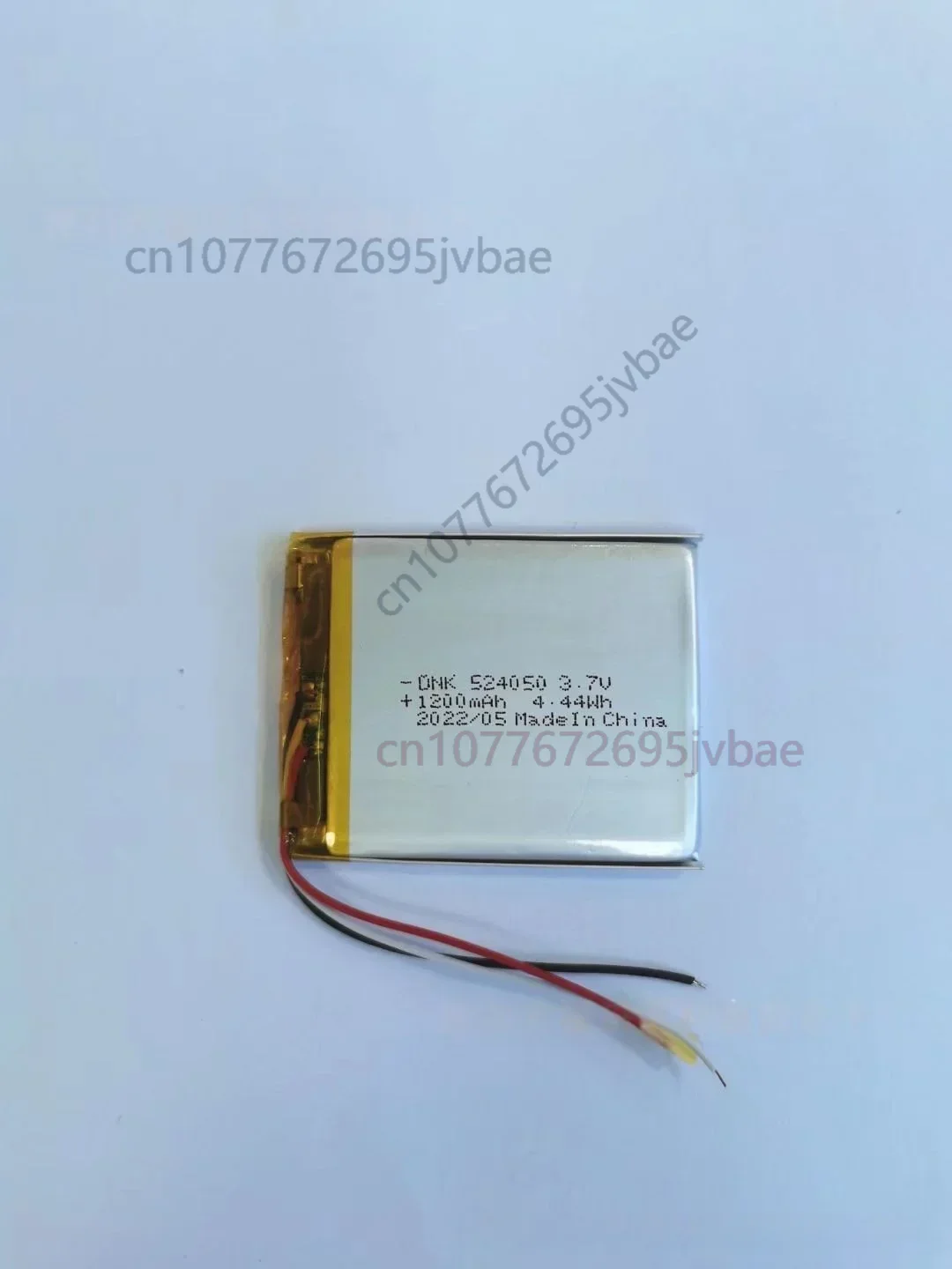 Replacement 524050 Lithium Polymer Battery 1200mAh 3.7V for Bluetooth Speaker Smart Wearable Intercom LED Light