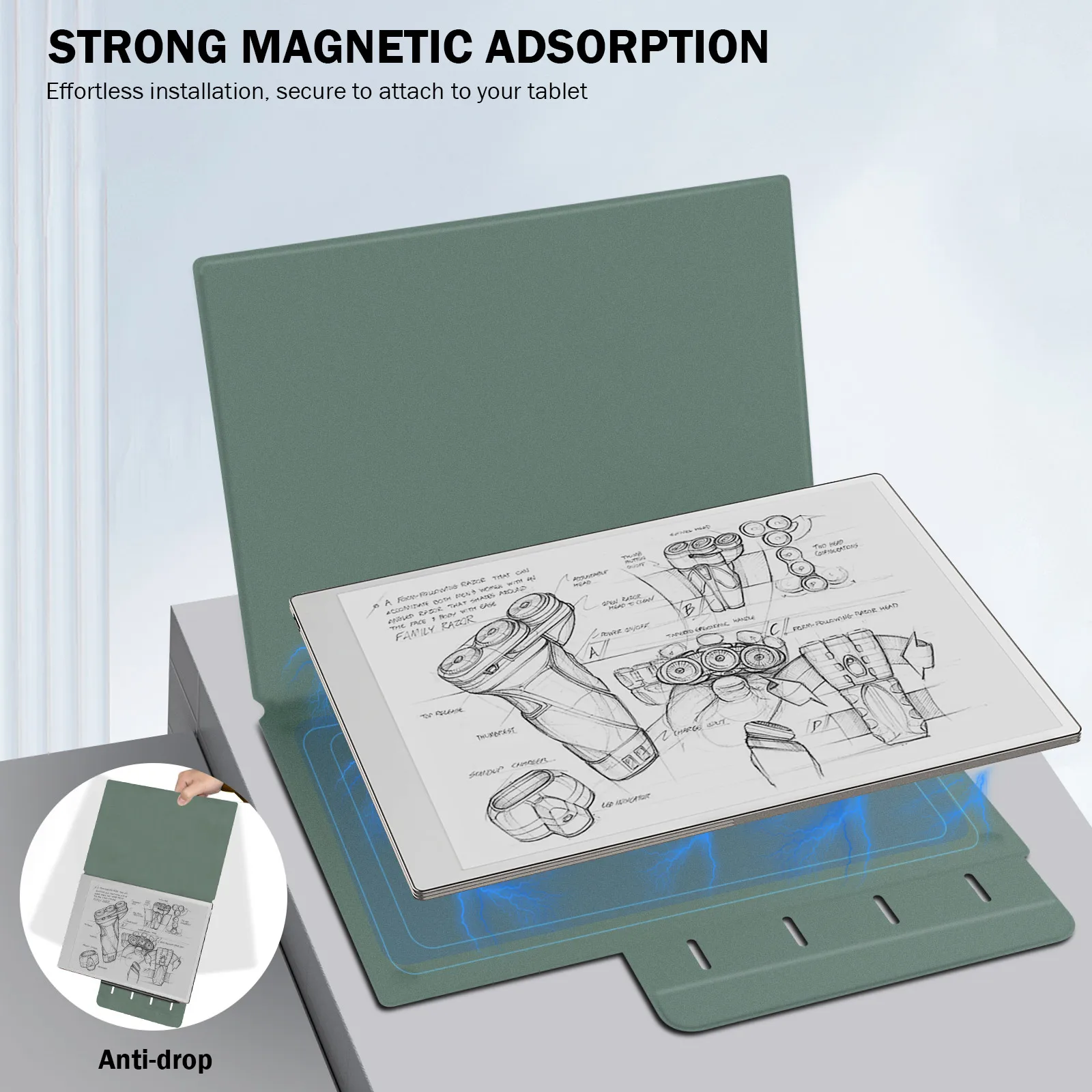 

Case for Remarkable Paper Pro 2024 11.8" Lightweight Ultra-Thin Magnetic Case with Wide Pen Protective Clasp for Remarkable Pro