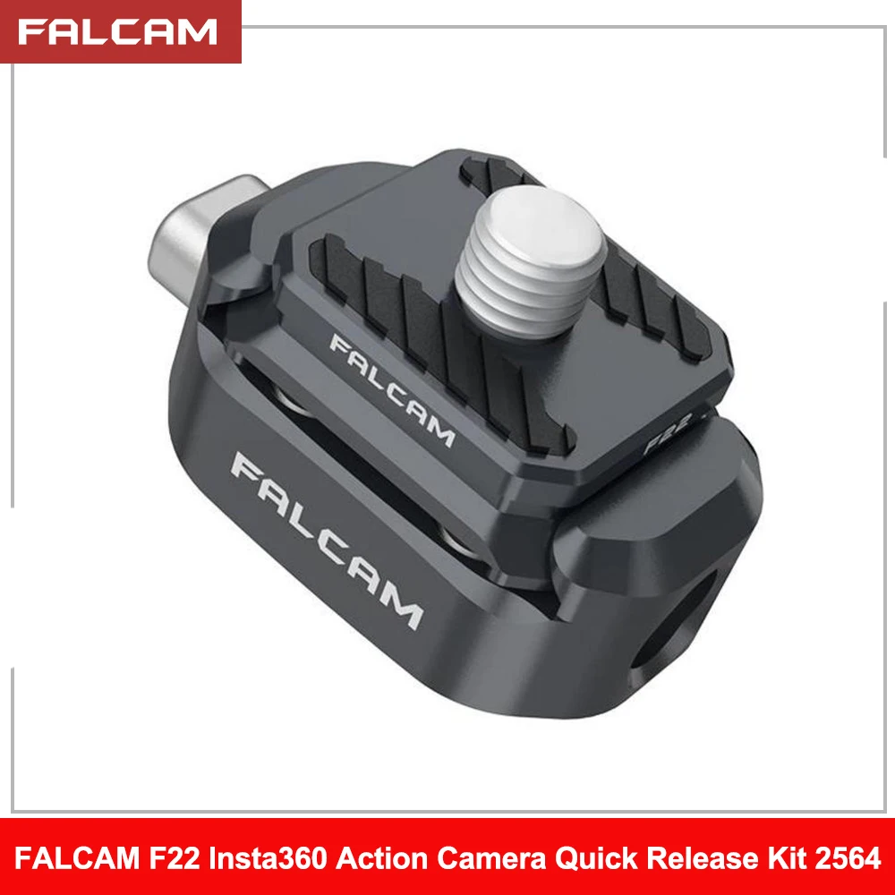 FALCAM F22 Insta360 Action Camera Quick Release Kit 2564 Built-in 1/4 Threaded Hole Adapt to F22 Quick Release System