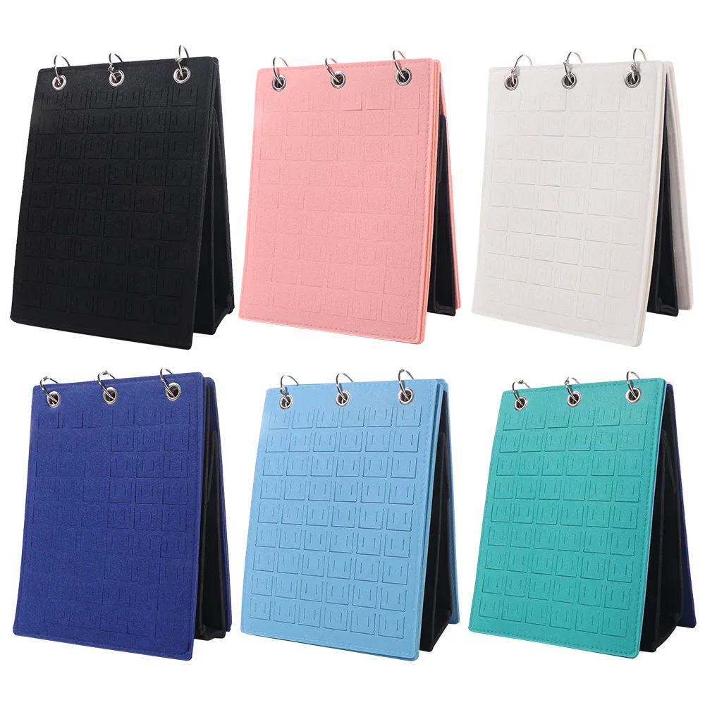 

Felt Pin Display Stand Flip Top Foldable Badge Display Cases Ornament Large Capacity Portable Pin Trading Book Jewelry Organizer