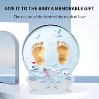 Newborn Baby Handprint Footprint Clay Kit DIY Keepsake Souvenir 100 Days Anniversary Growth Memory Gift 5
