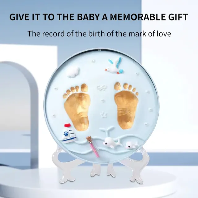 Newborn Baby Handprint Footprint Clay Kit DIY Keepsake Souvenir 100 Days Anniversary Growth Memory Gift 5 Newborn Baby Handprint Footprint Clay Kit DIY Keepsake Souvenir 100 Days Anniversary Growth Memory Gift 5