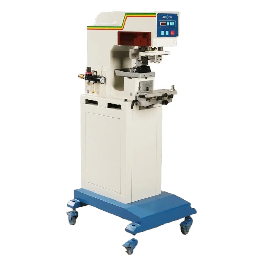 1 Color Pad Printing Machine Sealed Closed Ink Cup Tampon Printer Watch Dial Pen Pneumatic Pad Printers With Shuttle
