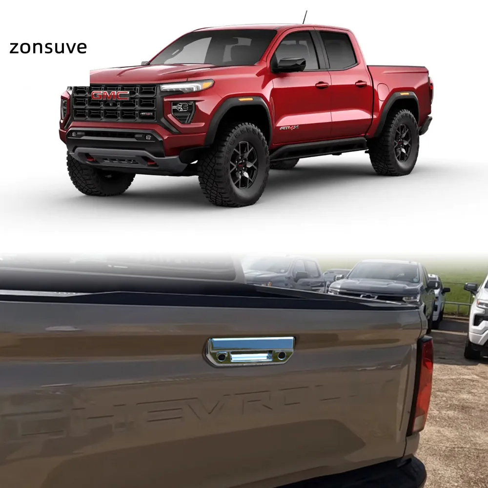 

For GMC Canyon 2023-2024 Rear Tailgate Bowl Handle Decorative Trim Body Kit Accessory