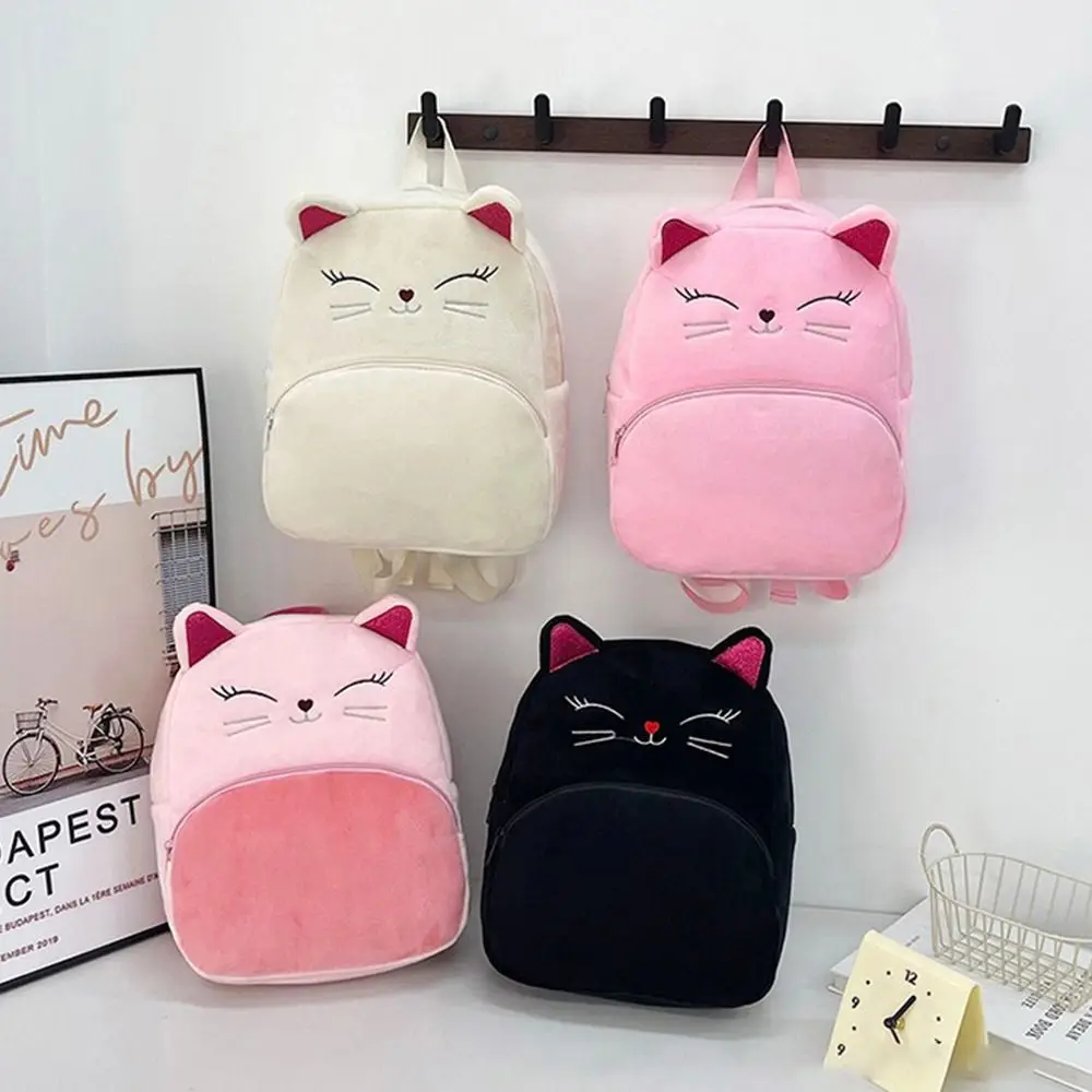 

2025 Large Capacity Children Backpack Embroidered Cartoon Schoolbag Plush Cute Shoulders Bag