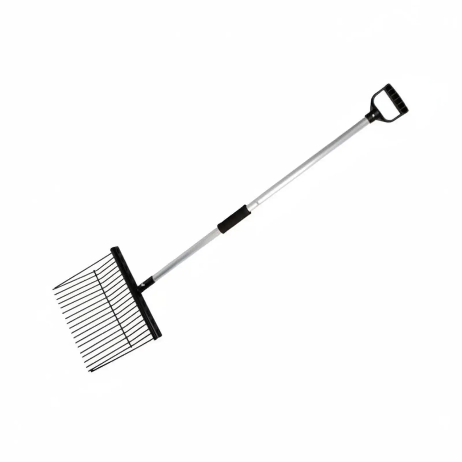 Manure Fork Metal Head Bedding Fork Farm Implement for Stable, Barn