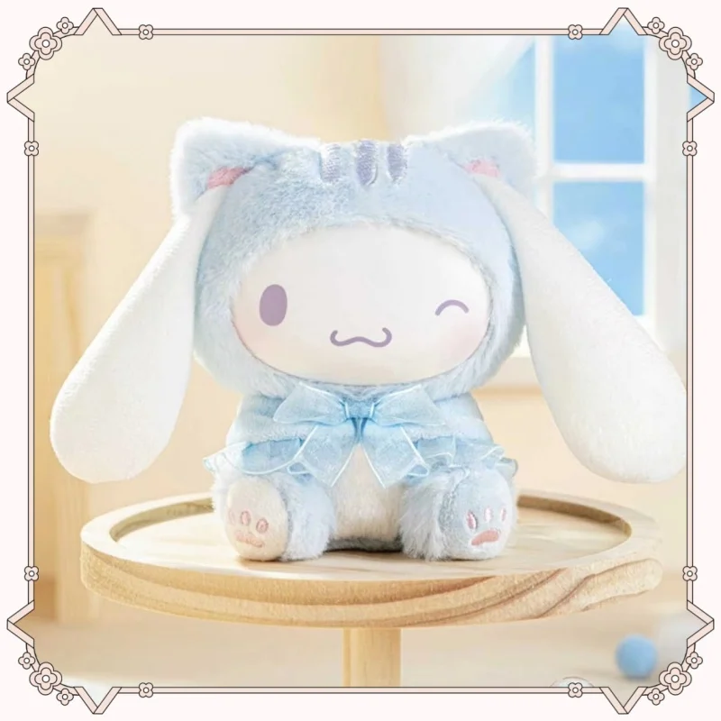 100% Autentyczny Sanrio Teasing Cat Series Blind Box Winyl Pluszowy Wisiorek Modna Kolekcja do Zabawy Ręcznie Robiona Ozdoba Prezent