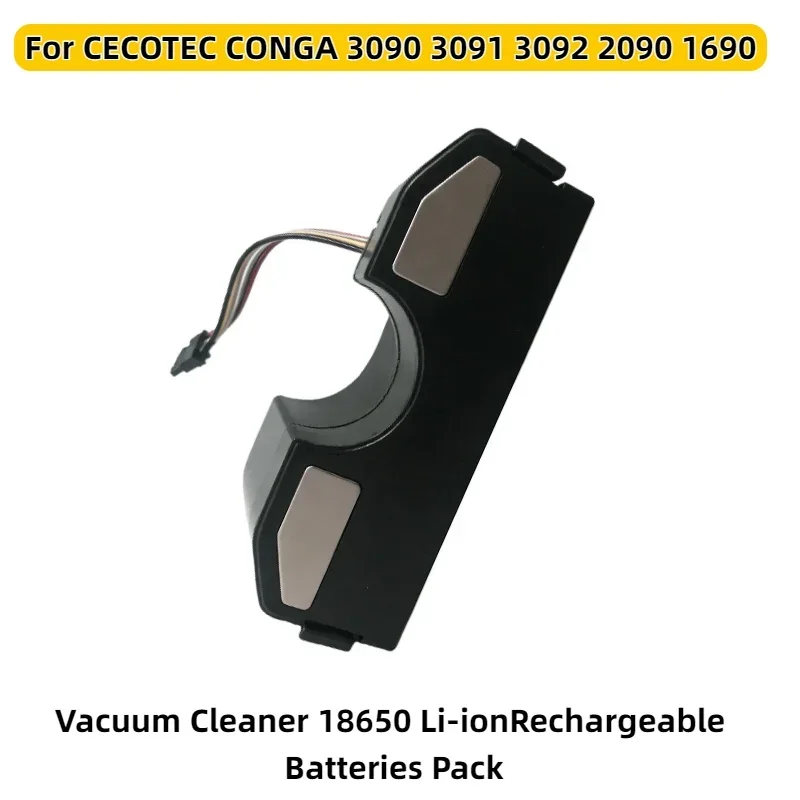 

14.4V 6800mAh Replacement Battery for Conga 3090/3091/3092/1690/2090 Cecotec–High Capacity Spare Parts for Robot Vacuum Cleaner