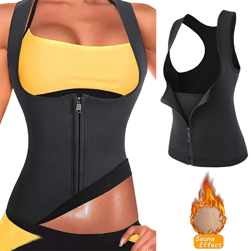 New Sweat Sauna Body Shapers Vest Waist Trainer Slimming Vest Shapewear Weight Loss Waist Shaper Corset