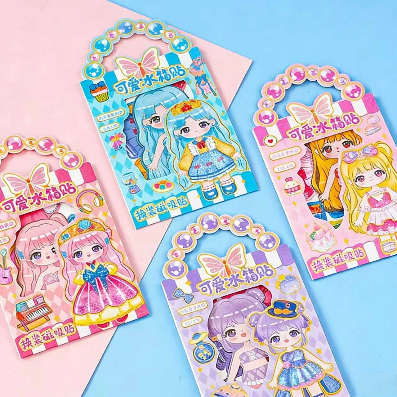 3D Magnetic Dress Up Doll Toy Set With Stand Reusable Mix & Match Outfits Montessori Travel Toys For Kids Ages 3-6 Birthday Gift