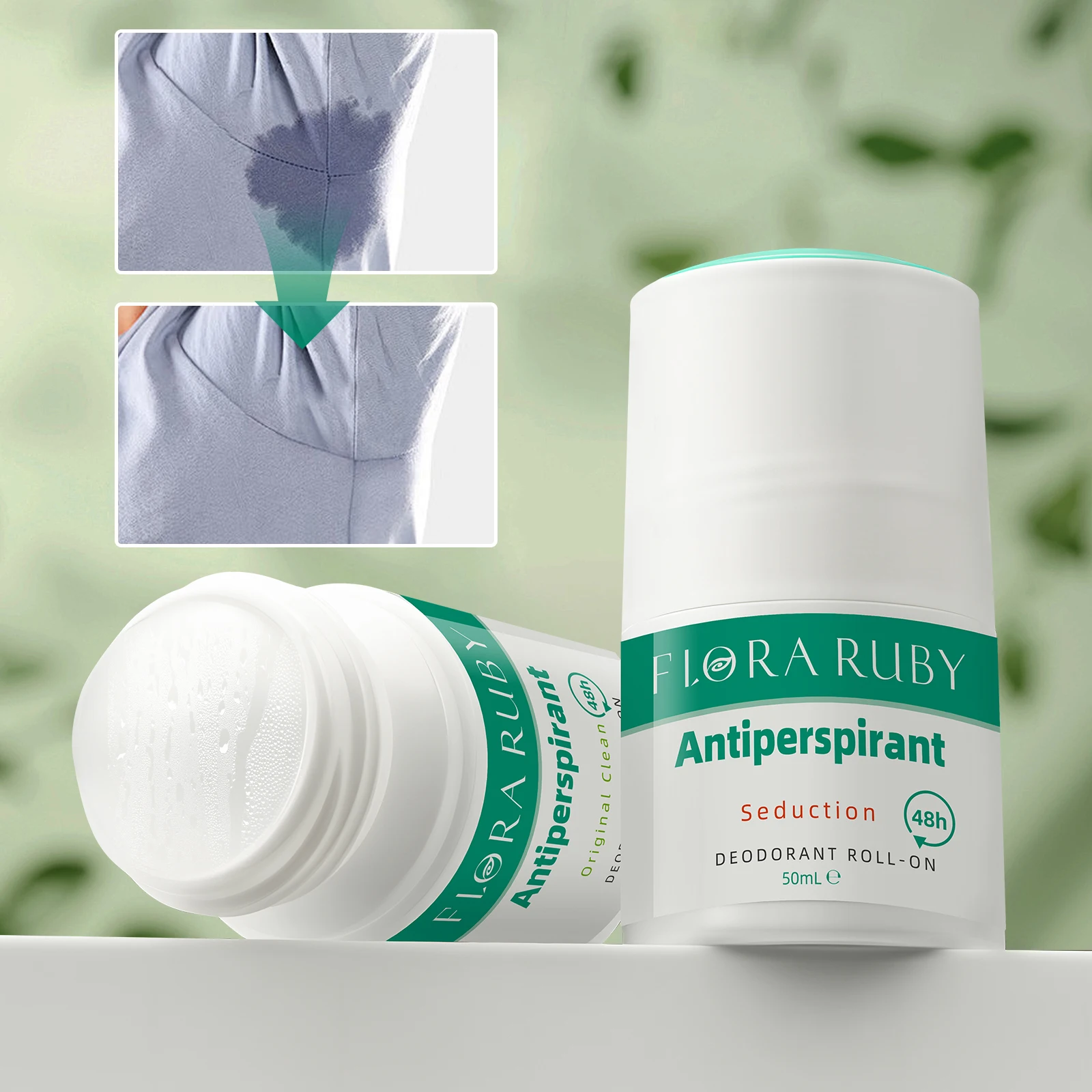 

48 Hours Of Lingering fragrance Underarm 50ml/1.69fl.oz Antiperspirant Deodorant Roll On Whole body application easy to carry