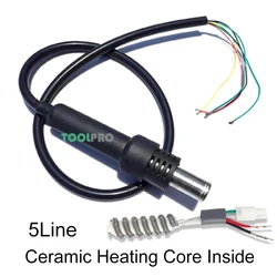 2pcs 850D 852D 852D + 850D 950 Hot Air Gun Desoldering Station Hot Air Gun Handle Soldering Station Including Heater 3 /5 lines