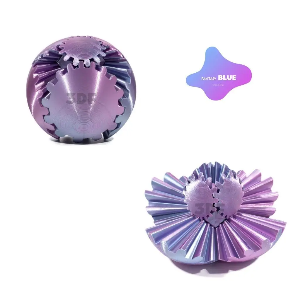Jouet pour enfants, boule d'engrenage 3D accrocheuse, sphère d'engrenage relaxante, boule d'engrenage imprimée en 3D, jouet de bureau à déformation légère et colorée