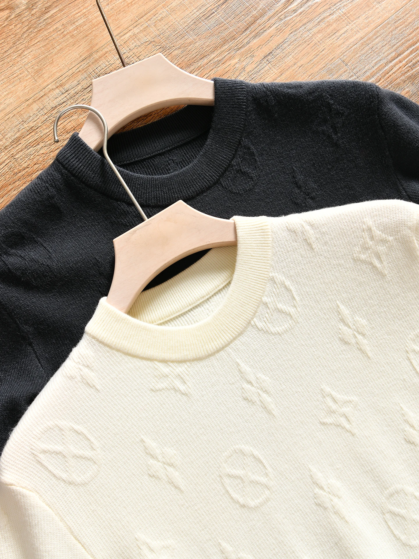 Men's Casual round Neck Knitted Sweater Wool Blend Premium Tissue Autumn Winter Fashion Comfortable Warm Polyester Acrylic Nylon