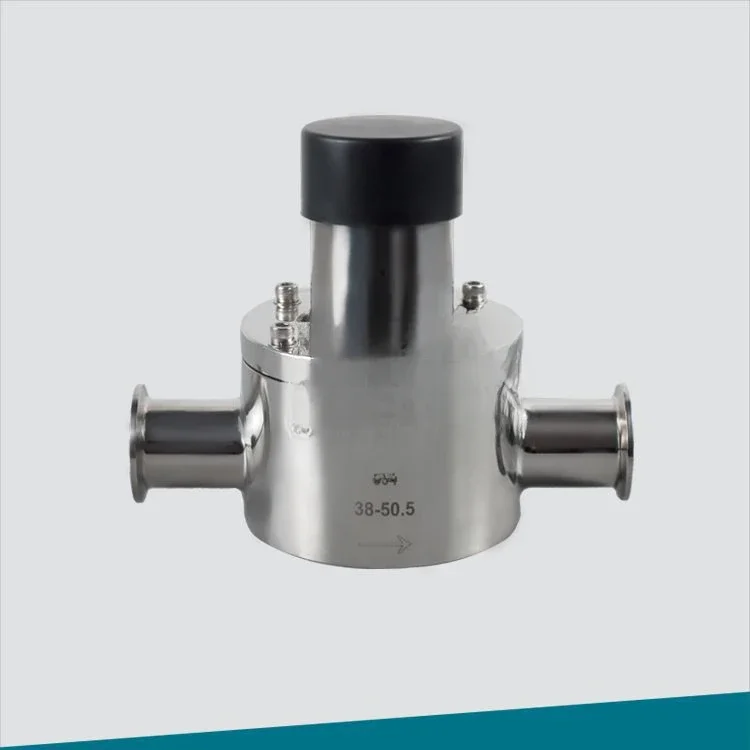 Sanitary clamp back pressure valve