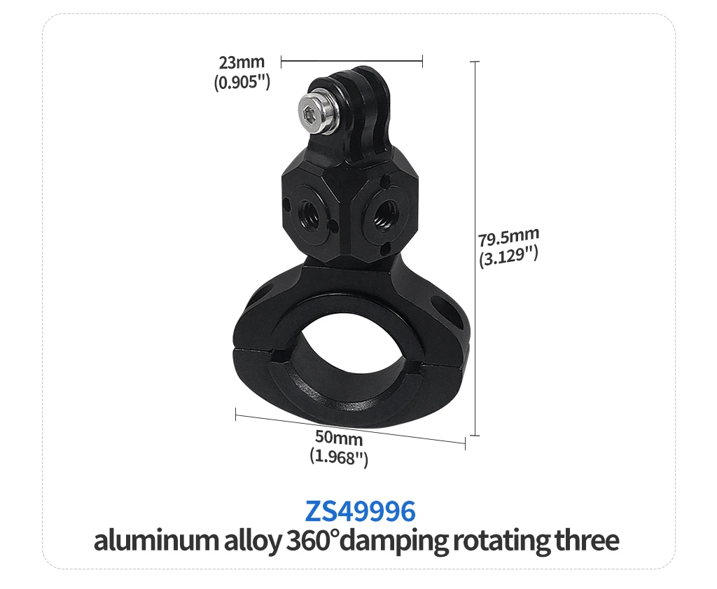 360 drehbarer Fahrrad kamera halter Schnell verschluss Split Mount Lenker klemme Motorrad halterung für Gopro Hero 13 12 11 Dji Action 4 – Detail 36