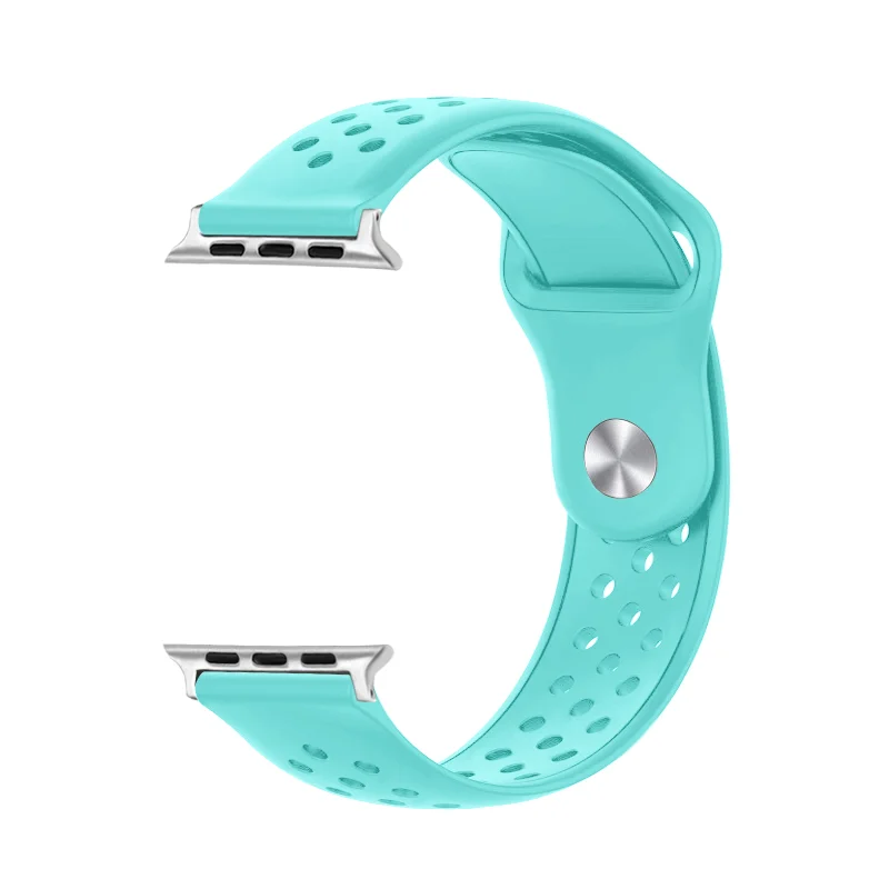 

Replacement Silicone Strap for Apple Watch Bands 38/40/41mm 42/44/45mm Sport Bracelet for iWatch 8 7 6 5 4 3 SE 9 Ultra 2 49mm